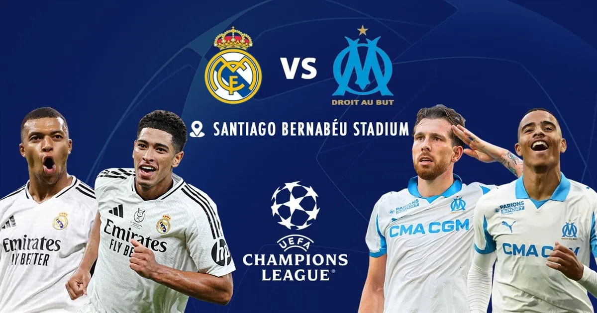 UEFA Champions League Real Madrid vs Marseille